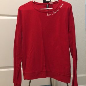 Lightweight! Live. Learn. Love. H&M Crewneck